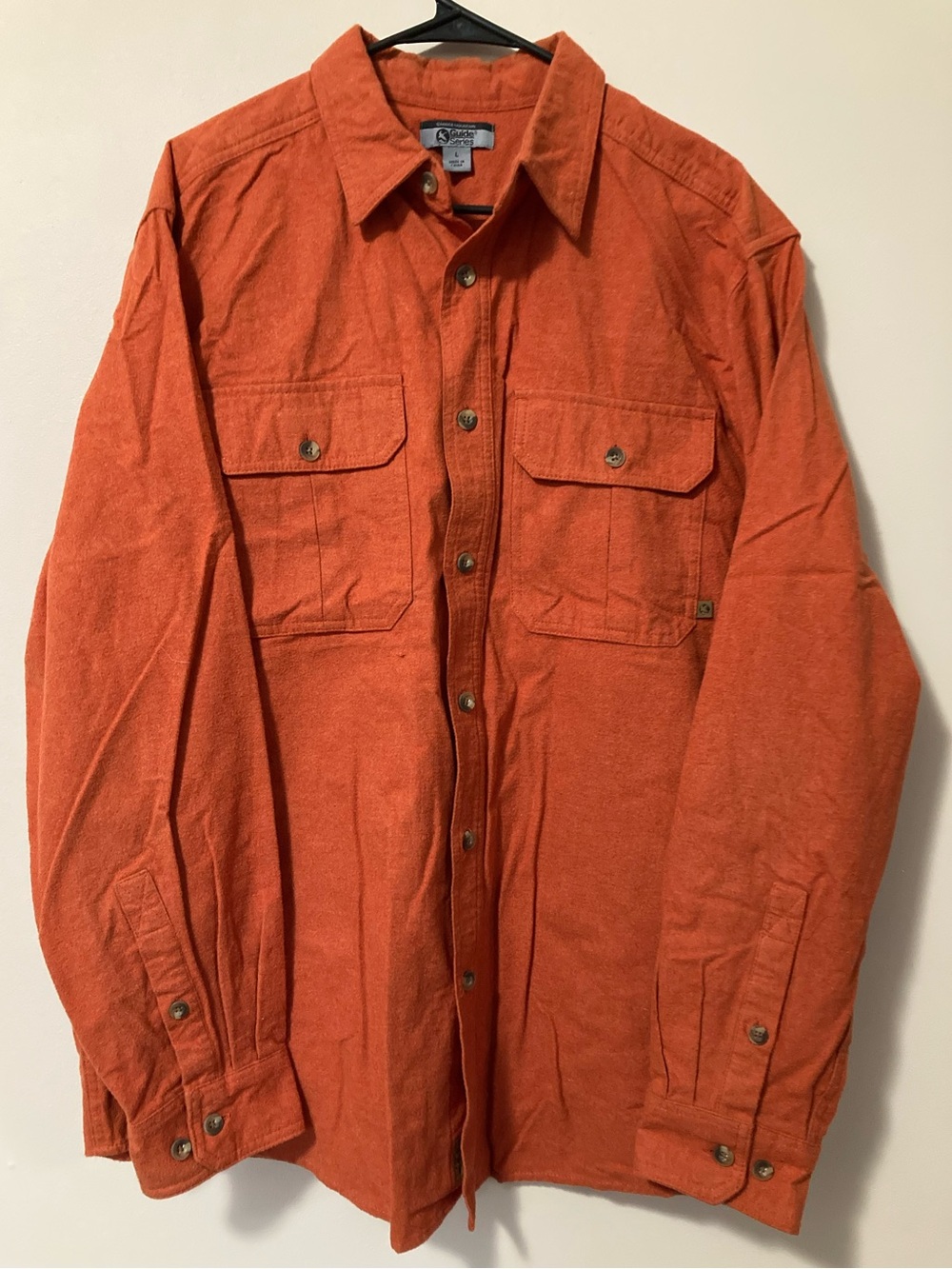 Gander Mountain Orange Flannel Shirt Jacket
